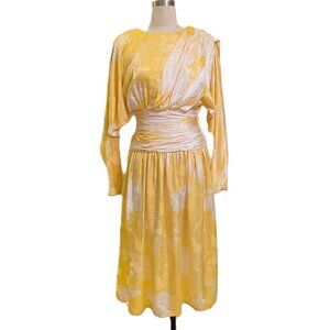 Vintage 1980's Francesca for Starington Silk Dress SZ 4